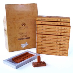 Natural Incense Bricks & Burners - Sandalwood - Ishom - 1 pack