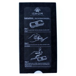 Maons d'Encens Natural i Cremadors - Fusta negra - Ishom - 1 paquet