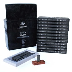 Ladrillos e queimadores de incenso natural - madeira negra - Ishom - 1 caixa