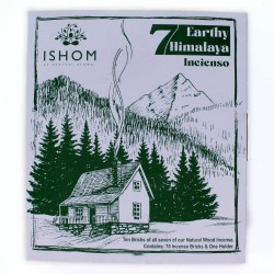 Présentoir Ensemble de 70 Briques d’Encens Naturel et Brûleur - 7 Encens de l’Himalaya - ISHOM