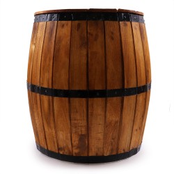 Beer Barrel Table - Natural - Albasia Wood - 60x48.5cm