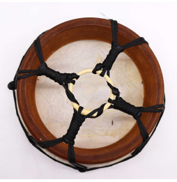 Tambor Chamánico Mandala con Baqueta - 20cm
