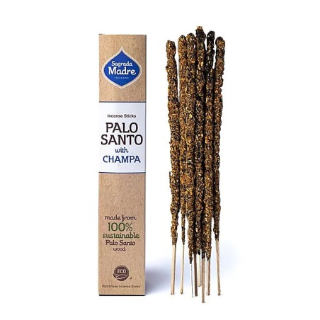 Incienso Palo Santo y Nag Champa - 8 varillas gruesas - Sagrada Madre