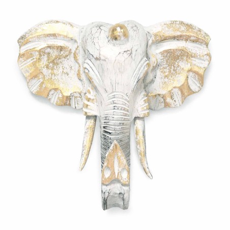 Cap Gran d'Elefant - Or i Blanc - Fet a Indonèsia