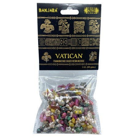 Resina de Arbol Banjara Vaticano - Resina de Incienso - Hecho en India - 30grs.