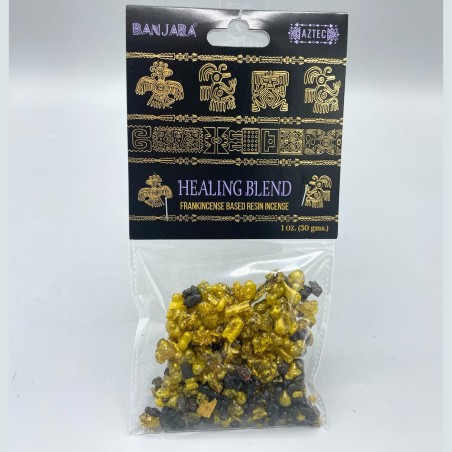 Resina de Arbol Banjara Mezcla Curativa - Healing Blend - Resina de Incienso - Hecho en India - 30grs.