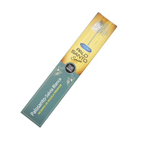 Palo Santo en Witte Salie Wierook Ullas Palo Santo Series Premium Masala Wierook India - 1 doos van 15gr.