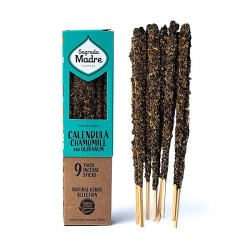 Holy Mother Incense Sahumerio - Calendula, Chamomile and Frankincense 9 thick sticks