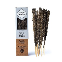 Holy Mother Incense Sahumerio - White Sage 9 thick sticks