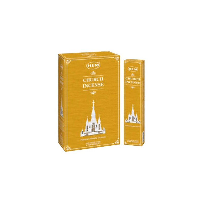 HEM Kirche Weihrauch - Natur - 1 Packung à 15gr.-Räucherstäbchen HEM-HOSTENATURA