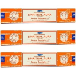 Kavel 3x Satya Spiritual Aura Wierook - Spiritual Aura - 3 pakjes van 15gr.