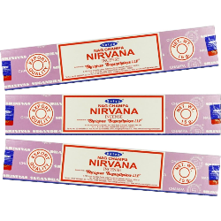 Lot 3x Encens Satya Nirvana - 3 paquets de 15gr.