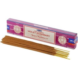 SATYA Rosemary Incense - Violet Rosemary - 1 pack of 15gr.