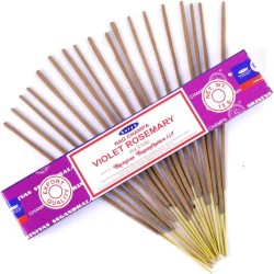 Incenso SATYA Alecrim Violeta - Alecrim Violeta - 1 caixa de 15gr.