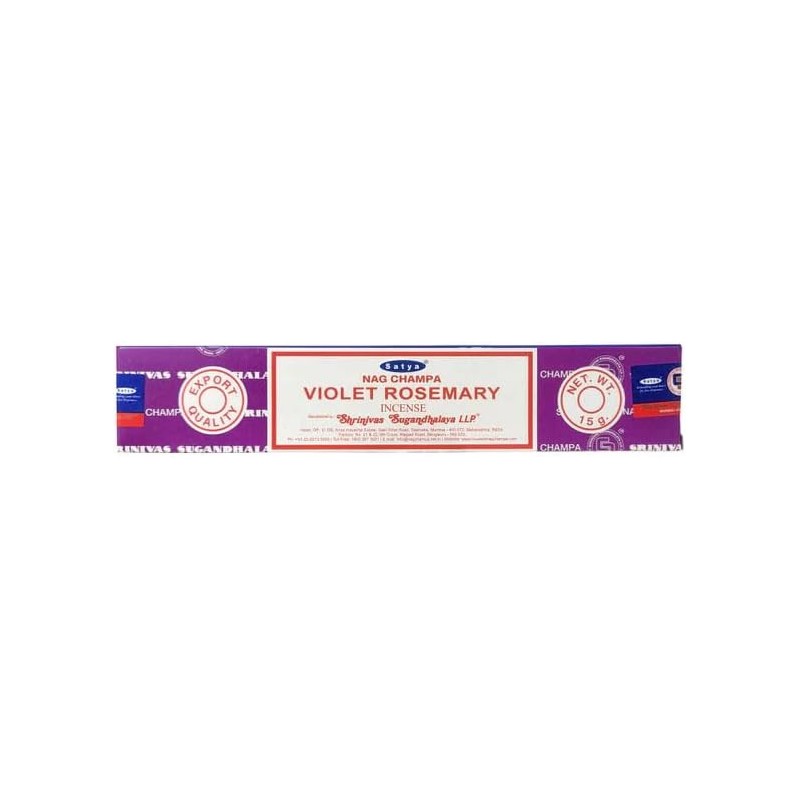 SATYA Encens Romarin - Romarin Violet - 1 sachet de 15gr.-BÂTONNETS D'ENCENS SATYA-HOSTENATURA