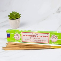 Lot 3x Encens Ayurvédique Traditionnel Satya - Ayurveda Traditionnel - 3 paquets de 15gr.