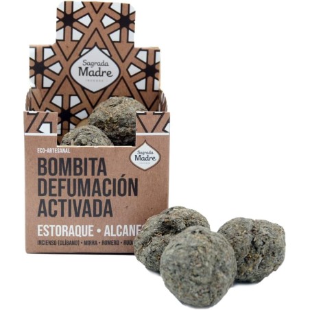 Caixa d'encens x 8 bombetes - Estoraque Alcanfor - Sagrada Mare - Defumació activada