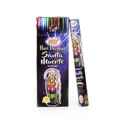 Encens HD Santa Muerte 7 couleurs - Hari Darshan - Encens indien - 1 boîte de 20 barres