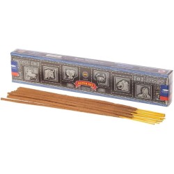 Pacote de incensos SATYA Palo Santo, Nag Champa e Super Hit - 3 embalagens de 15gr.