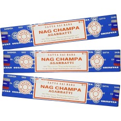 SATYA Lot of Incense 3x Nag Champa - 3 packs of 15gr.