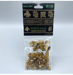 Resina de Arbol Banjara White Sage - Salvia Blanca - Resina de Incienso - Hecho en India - 30grs.