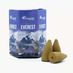 BLACKFLOW EVEREST RÄUCHERKEGEL - RÜCKFLUSS - MASALA AROMATIKA - HERGESTELLT IN INDIEN - Schachtel mit 10 Kegeln