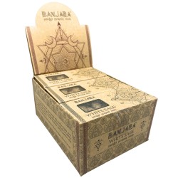 Banjara Smudge Pyramid Incense Cones - White Sage - White Sage - Handmade - Organic - Made in India