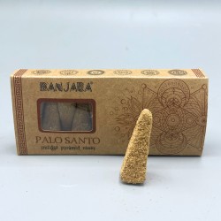 Cones de incenso em pirâmide Palo Santo Banjara - Palo Santo - Feito à mão - Orgânico - Fabricado na Índia - BANJARA Smudge