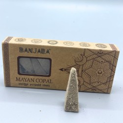 Cones de incenso Piramide Banjara Smudge - Copal Maya - Feito à mão - Orgânico - Fabricado na Índia