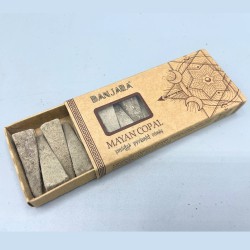 Piramide Banjara Smudge Incense Conos - Copal Maya - Feito a man - Orgánico - Feito na India