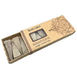 Piramide Banjara Smudge Incense Conos - Copal Maya - Feito a man - Orgánico - Feito na India