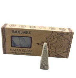 Conos Incienso de Piramide Banjara Smudge - Copal Maya - Hecho a Mano - Orgánico - Hecho en India