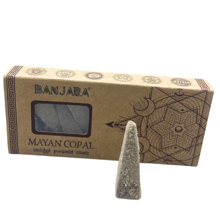 Conos Incienso de Piramide Banjara Smudge - Copal Maya - Hecho a Mano - Orgánico - Hecho en India