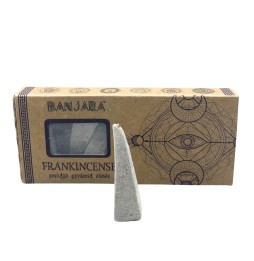 Conos de Incienso Pirámide Frankincense Banjara - Olíbano - Hecho a Mano - Orgánico - Hecho en India - BANJARA Smudge