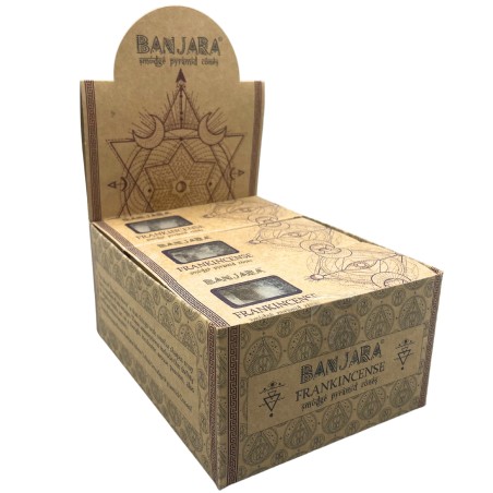 Conos de Incienso Pirámide Frankincense Banjara - Olíbano - Hecho a Mano - Orgánico - Hecho en India - BANJARA Smudge