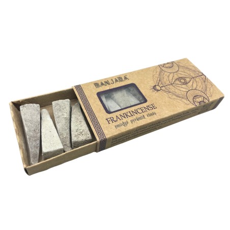 Conos de Incienso Pirámide Frankincense Banjara - Olíbano - Hecho a Mano - Orgánico - Hecho en India - BANJARA Smudge