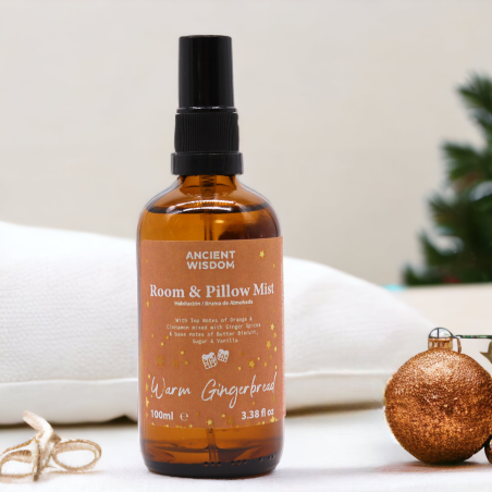Spray Fragancia Navideña Galleta de Jengibre - Warm Gingerbread - Para hogar y almohadas - 100ml