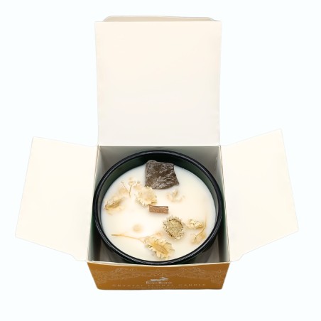 Espelma Màgica amb Flors i Gemmes Hop Hare - El León - Espelma Cera de Soja feta a mà - 8,8x5cm