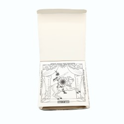 Candela magica Hop Hare con fiori e gemme - Il cavaliere di spade - Candela fatta a mano in cera di soia - 8,8x5 cm