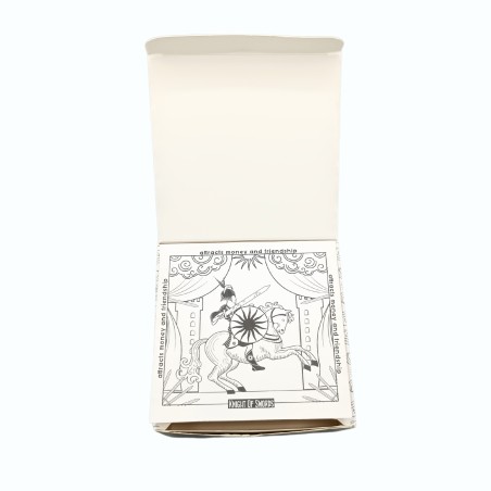 Vela Mágica con Flores y Gemas Hop Hare - El Caballero de Espadas - Vela Cera de Soja hecha a mano - 8,8x5cm