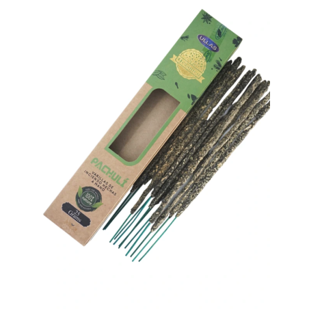 Tămâie Ullas Patchouli - Paciuli - Handmade - 25gr - Fabricat în India - 100% Natural - Tămâie organică ULLAS