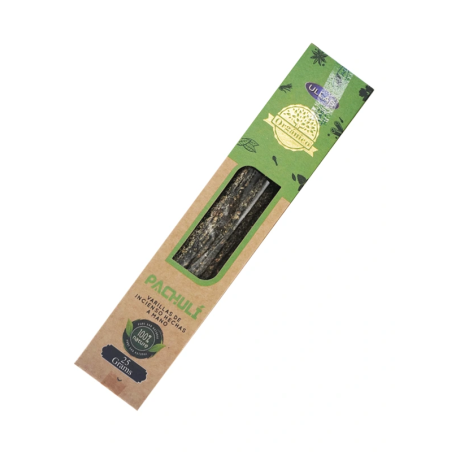 Tămâie Ullas Patchouli - Paciuli - Handmade - 25gr - Fabricat în India - 100% Natural - Tămâie organică ULLAS