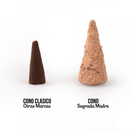 Conos Sándalo Yagra Sagrada Madre Claridad Mental - Conos Artesanos - 8 conos