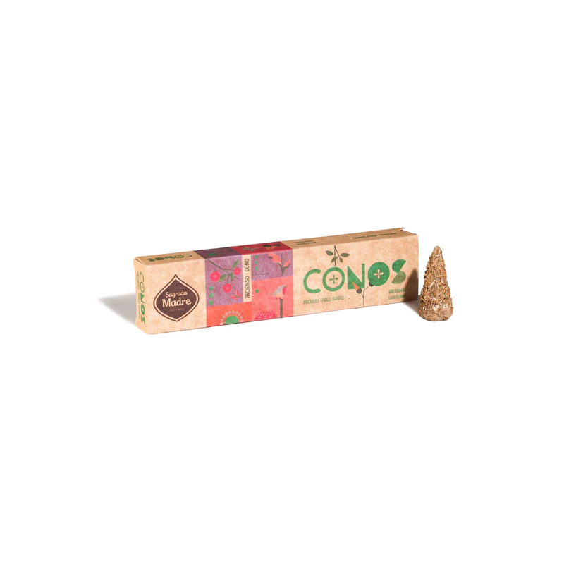 Coni Patchouli e Palo Santo Sacra Madre Armonia - Coni Artigianali - 8 coni-CONI SAGRADA MADRE ARTIGIANALI-HOSTENATURA