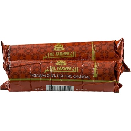 CARBON AL FAHKER - Autoencendido - Carbón Litúrgico - 33mm - 1 paquetito de 10 unidades