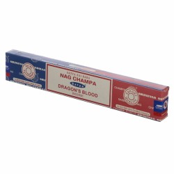 SATYA Combo Nag Champa e sangue de dragón - 1 caixa de 16gr.