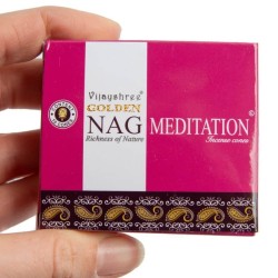 GOLDEN NAG Incense Meditation Cones - Box of 10 cones