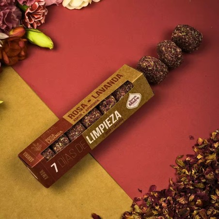 Pastillas Defumación Activada 7 días Rosa Lavanda - Amor - Sagrada Madre - Pastillas 7 Días de Limpieza