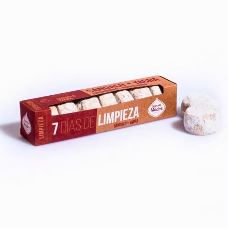 Pastillas Defumación Activada 7 días de Limpieza Sándalo Yagra - Prosperidad Purificación - Sagrada Madre