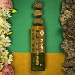 Pastillas de defumación activadas 7 días de limpeza de vainilla copal - Ancestral Cleansing Peace - Sagrada Madre